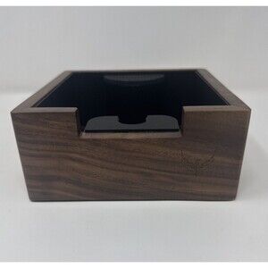 Rosewood Espresso Knock Box Portafilter Tamping Stand with Shock-Absorbing.